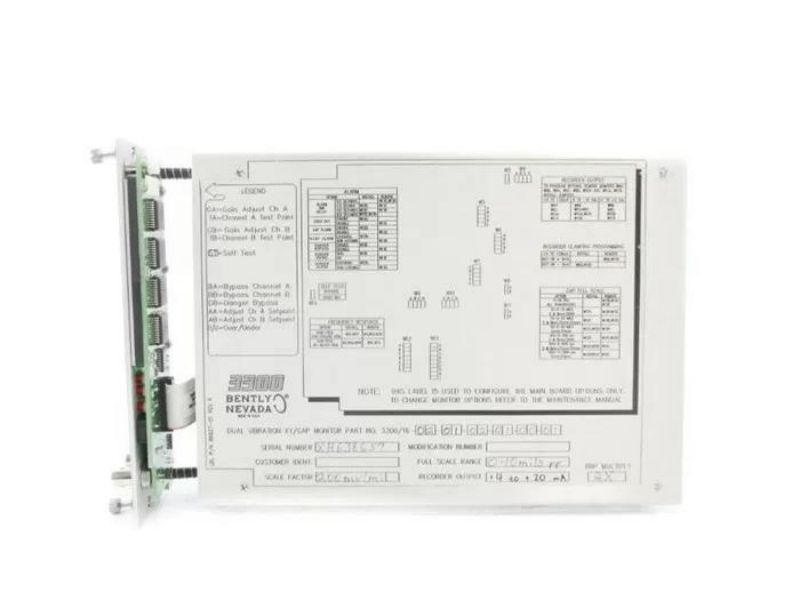 3300/16 Bently Nevada Parts System 3300 Series XY/GAP Dual Vibration Monitor