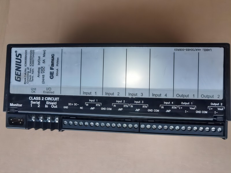 IC660BBA020 GE Fanuc Genius I/O PLC System Current Analog Block General Electric